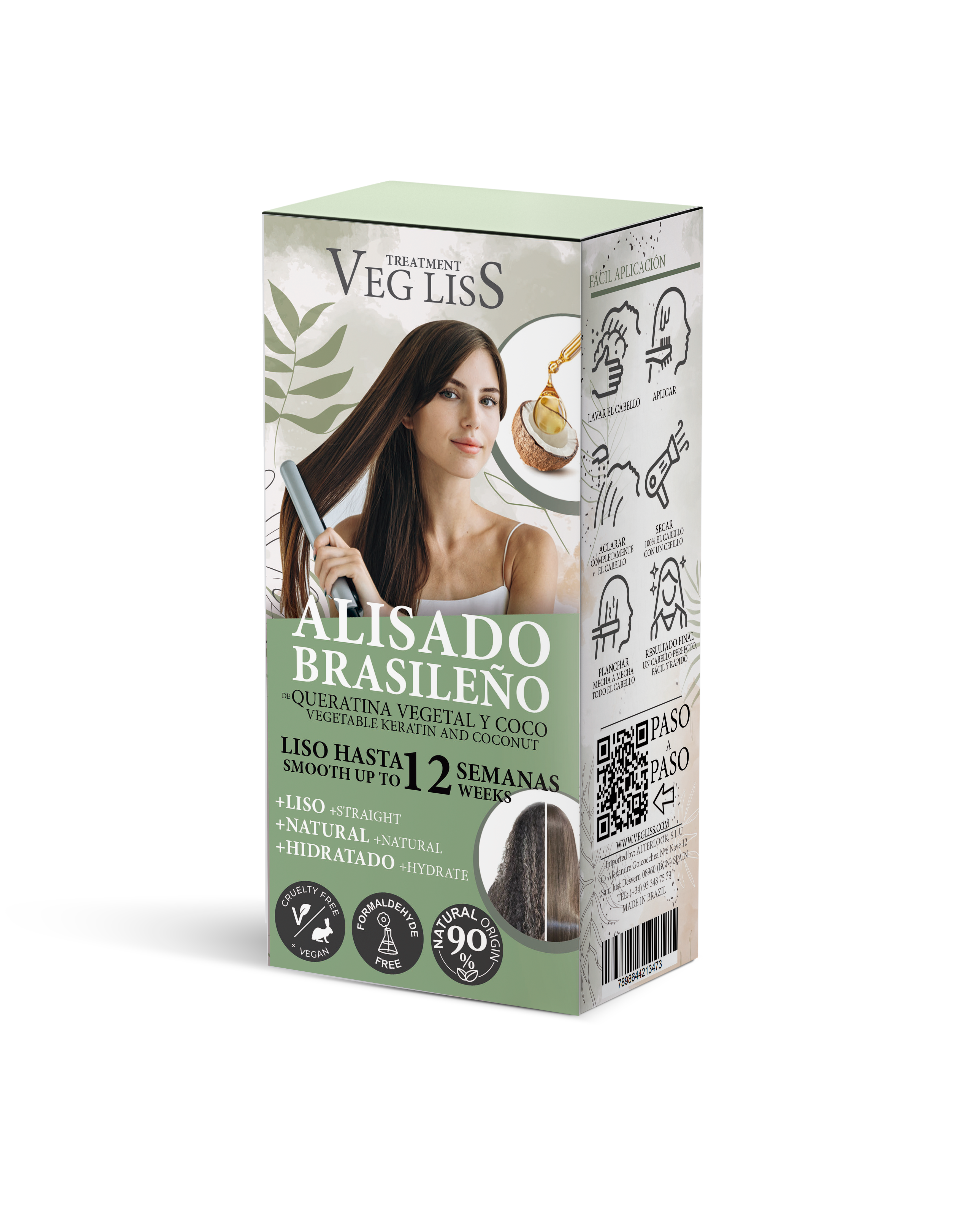 Alisado Brasileño de Keratina Vegetal Vegana