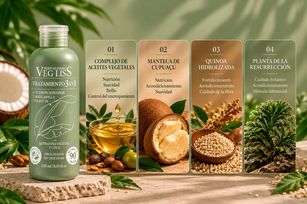 Kit d’entretien post-lissage végane