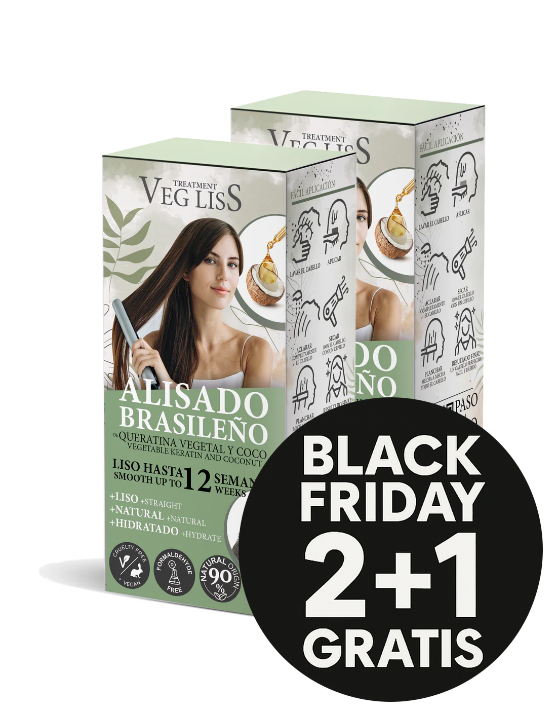 Alisado Brasileño de Keratina Vegetal Vegana