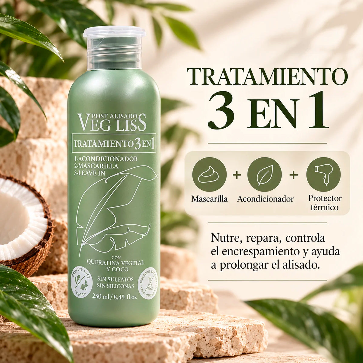 Kit de Mantenimiento Post Alisado Vegano
