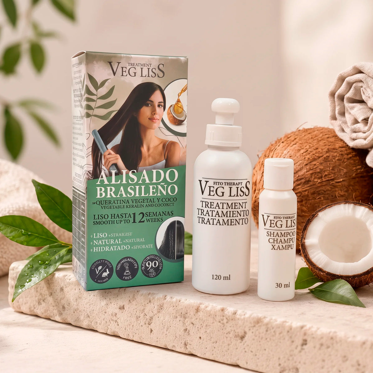 Alisado Brasileño con Queratina Vegetal