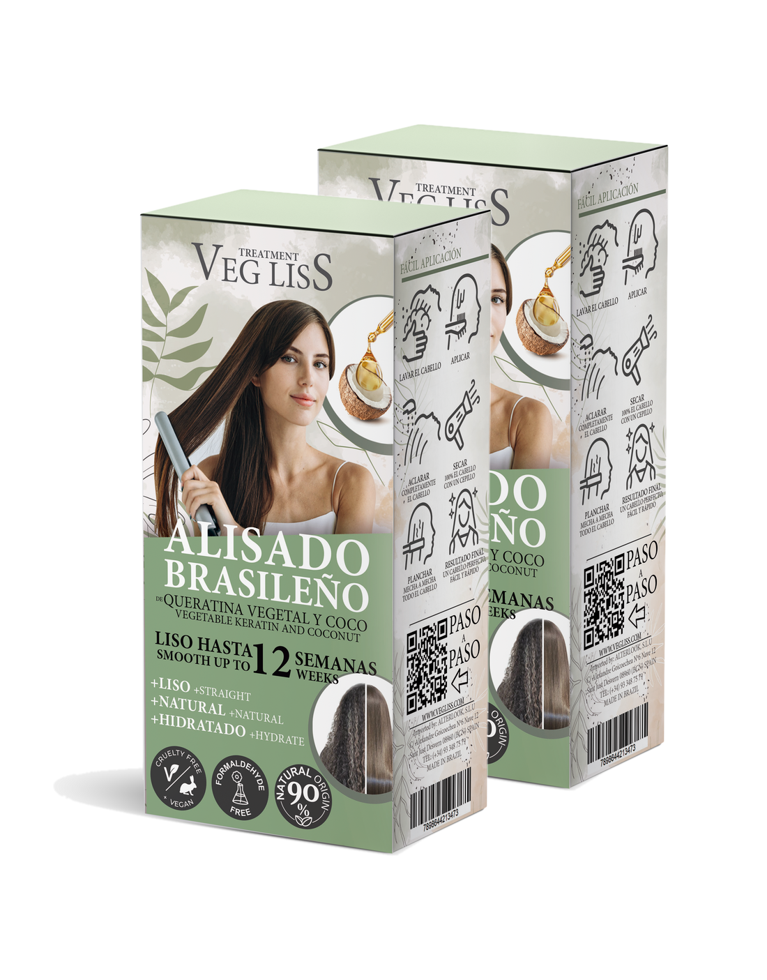 Alisado Brasileño de Keratina Vegetal Vegana