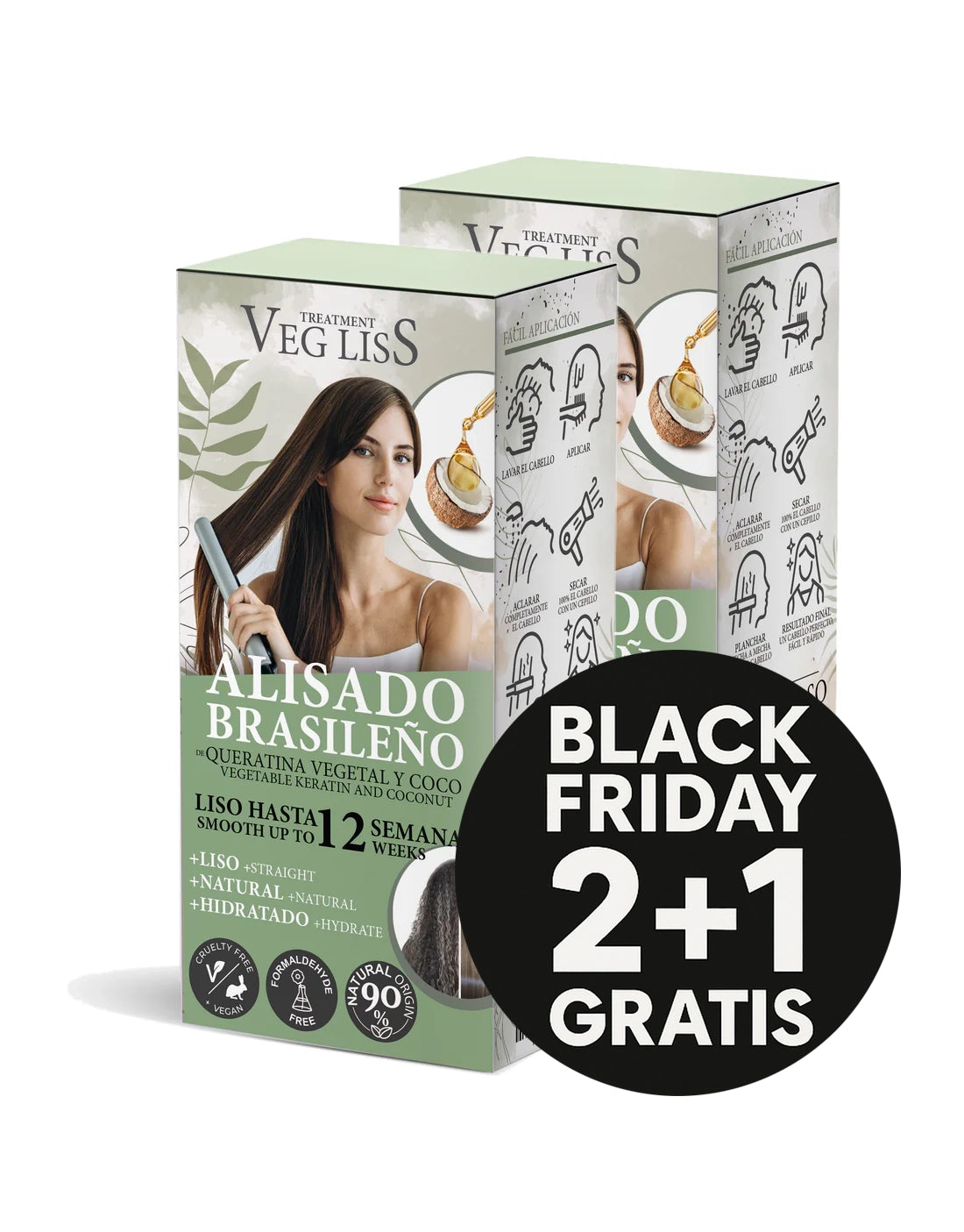 Alisado Brasileño de Keratina Vegetal Vegana